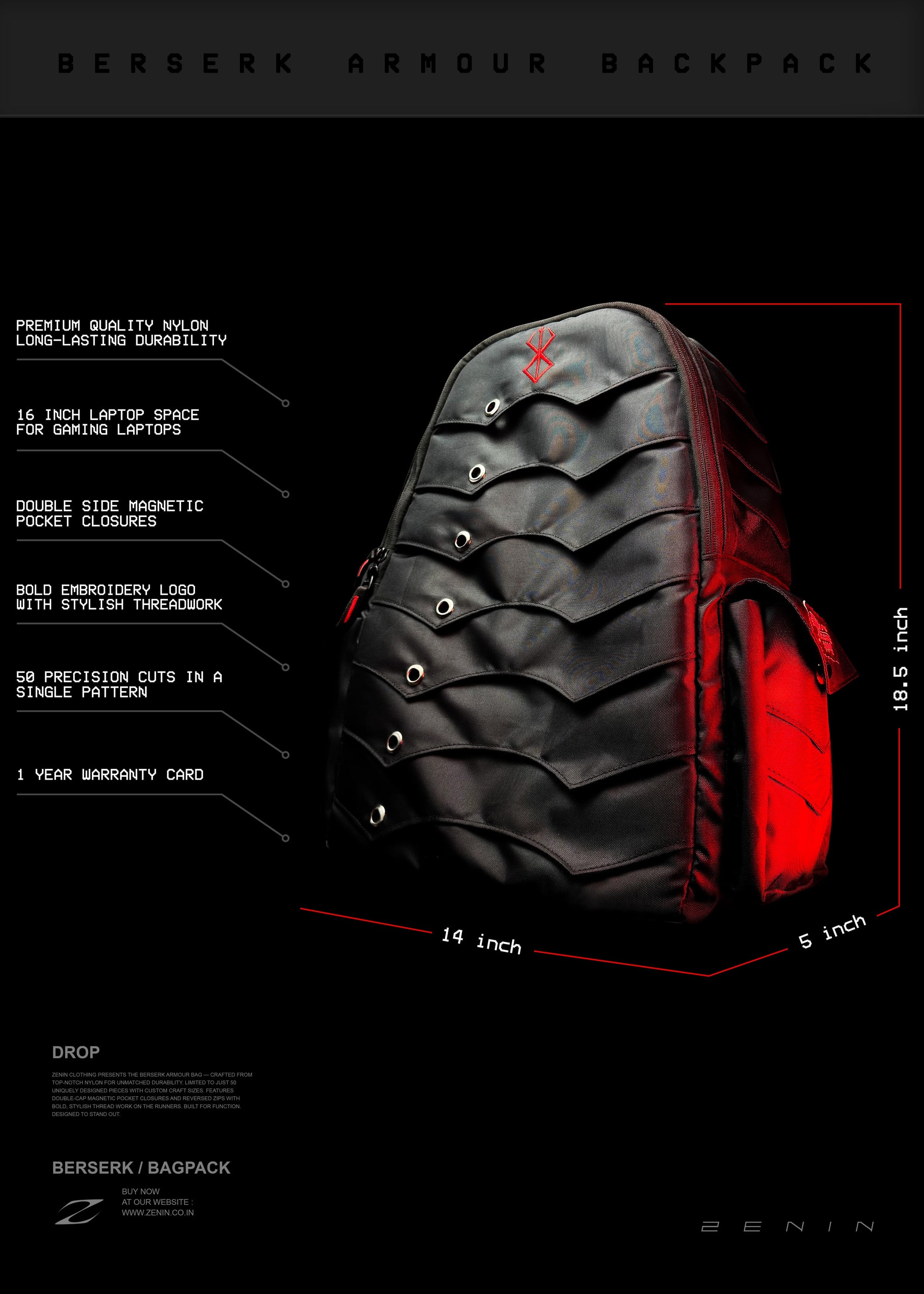 BERSERK ARMOUR / BACKPACK